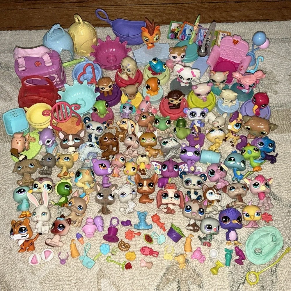 LPS Littlest Pet Shop Lot 125 Mixed Vintage Dogs Cats Birds Y2K-present